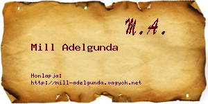 Mill Adelgunda névjegykártya